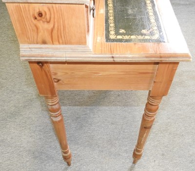 Lot 486 - A pine writing desk