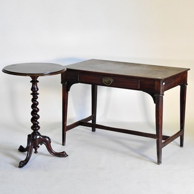 Lot 569 - A 19th century mahogany side table, together...