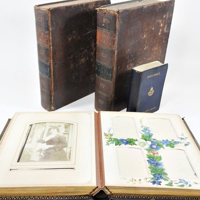 Lot 270 - A Victorian photograph album, containing...