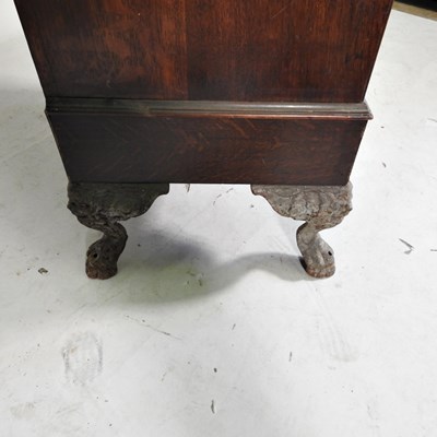 Lot 485 - A vintage arcade machine cabinet, on metal...