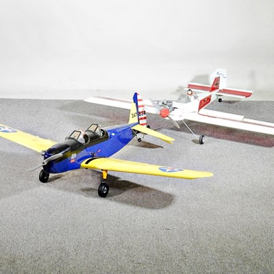 Lot 334 - A radio controlled model plane, together with...