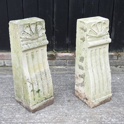 Lot 347 - A pair of reconstituted stone corbels