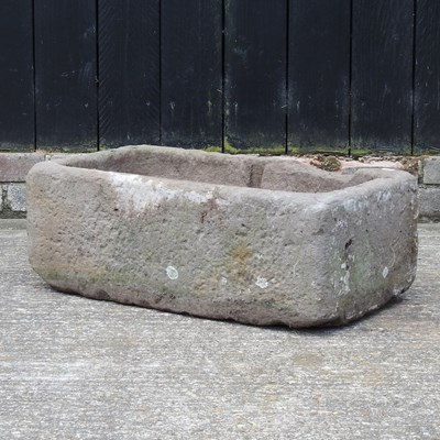 Lot 301 - A carved stone garden trough