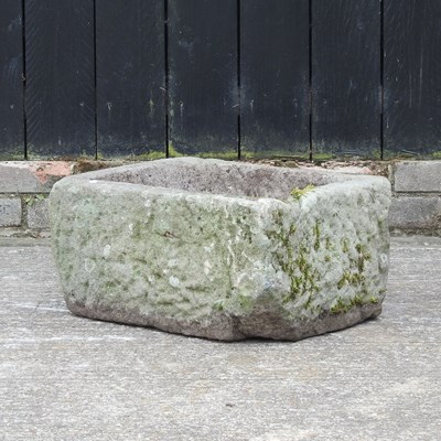 Lot 359 - A carved stone trough