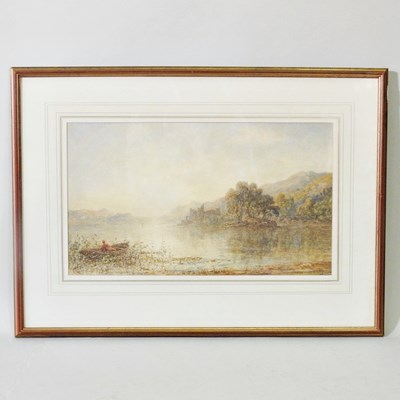 Lot 412 - Thomas Danby, 1818-1886, landscape, signed...