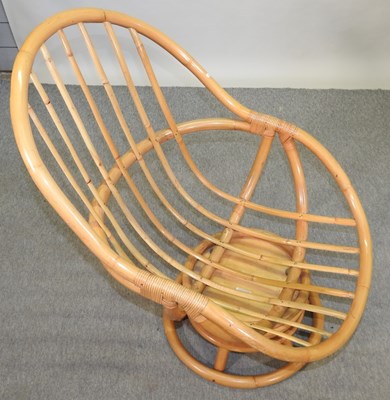 Lot 753 - A 1960's Angrave's Invincible bamboo revolving rocking chair