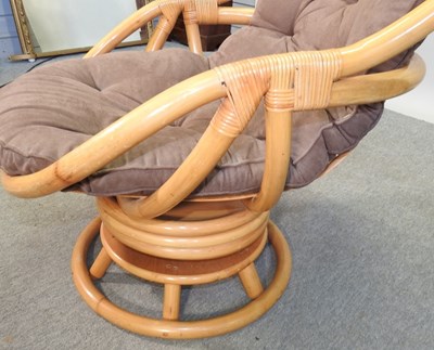 Lot 753 - A 1960's Angrave's Invincible bamboo revolving rocking chair
