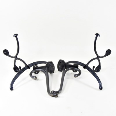 Lot 326 - A pair of Hotel de Paris style valet hooks,...