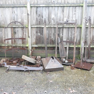 Lot 25 - A collection of 19th century and later antique iron scales