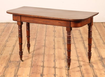 Lot 119 - A mahogany side table, 19th century, having a...