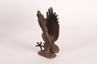 Lot 506 - A bronze alloy model of an eagle, shown in...