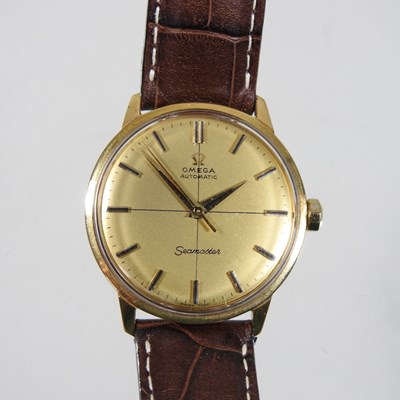 Lot 16 - An Omega Seamaster gold plated automatic wristwatch