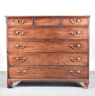 Lot 56 - A George III mahogany chest, containing an...