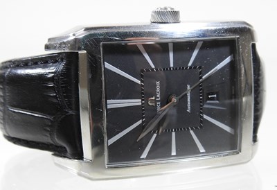Lot 95 - A modern Maurice Lacroix steel cased gentleman's automatic wristwatch