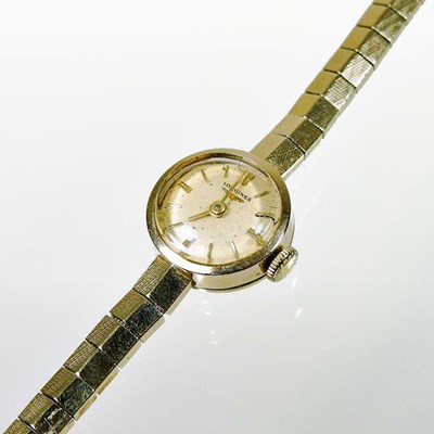 Lot 161 - A Longines 9 carat gold cased ladies...