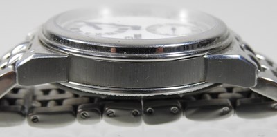 Lot 65 - A modern Gevril steel cased chronograph wristwatch