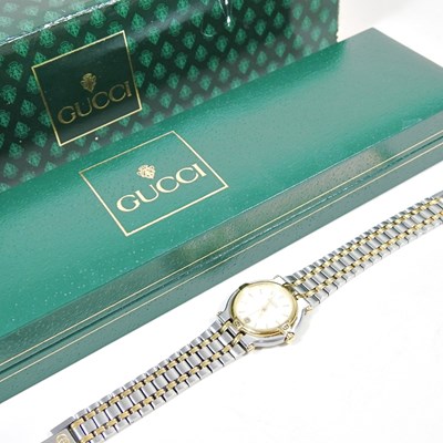 Lot 16 - A Gucci ladies wristwatch, having a signed...