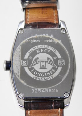 Lot 111 - A modern Longines automatic steel cased gentleman's wristwatch