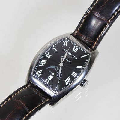 Lot 111 - A modern Longines automatic steel cased gentleman's wristwatch