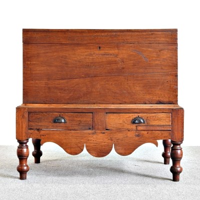 Lot 440 - A 19th century Indian camphorwood chest on...