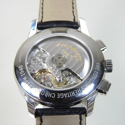 Lot 103 - A modern Longines Heritage Chronograph automatic  1940 wristwatch