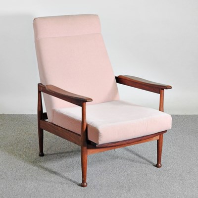 Lot 524 - A 1960's Guy Rogers 'Manhattan' teak and pink...