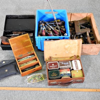 Lot 437 - A collection of workshop hand tools, together...