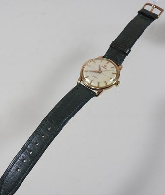 Lot 96 - A 1950's Omega gold plated automatic wristwatch