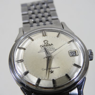 Lot 113 - An Omega automatic Constellation chronograph vintage wristwatch
