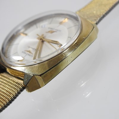 Lot 39 - A 1950's Longines gold plated Ultra=Chron automatic gentleman's wristwatch