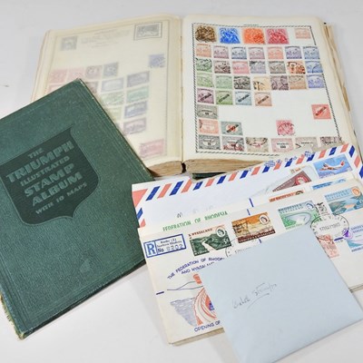 Lot 465 - A stamp album, mainly mid 20th century all...