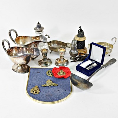 Lot 250 - A collection of silver plated items, together...