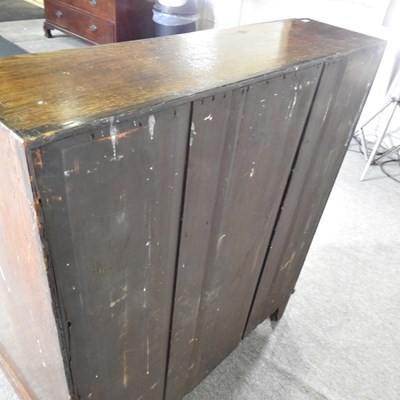 Lot 64 - A George III mahogany bureau, on bracket feet