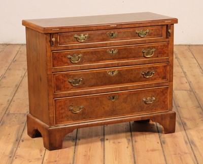 Lot 533 - A burr walnut bachelor's chest, contemporary,...