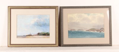 Lot 152 - M Djozni (20th century), coastal scene, signed...