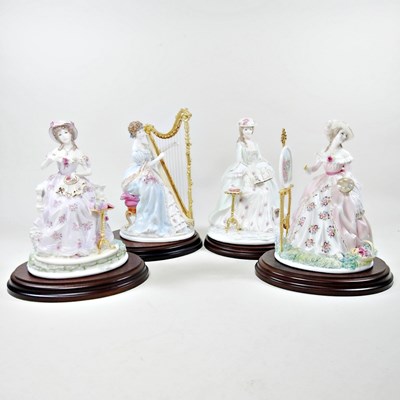 Lot 300 - A set of four Royal Worcester limited edition...