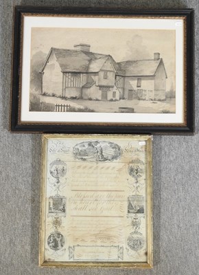 Lot 179 - English school, 18th century, script inscribed Thomas James 1787