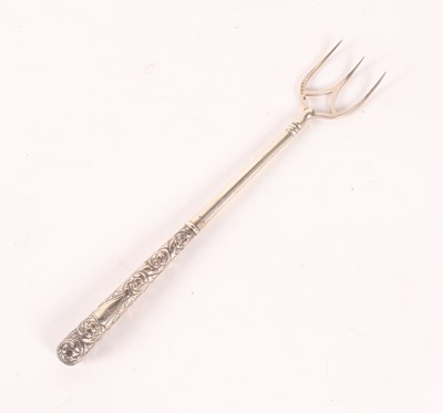 Lot 365 - A silver toasting fork, 19th century, George...