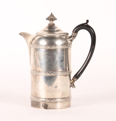 Lot 532 - A silver coffee pot, early 20th century, of...