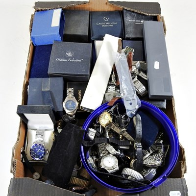 Lot 519 - A collection of modern wristwatches, some boxed