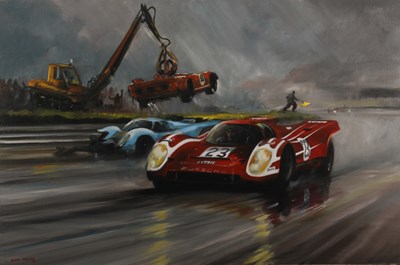 Lot 81 - Dion Pears (1929-1985), Porsche racing scene,...