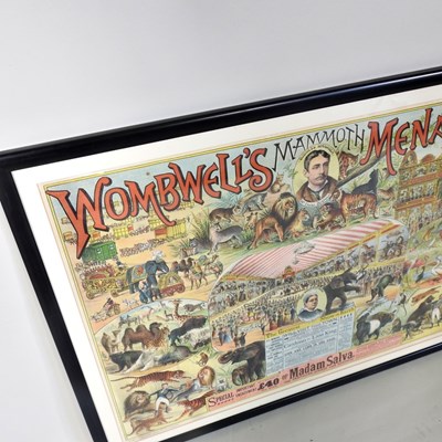 Lot 158 - A 19th century circus poster for Wombwell's...