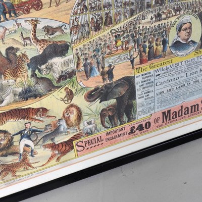 Lot 158 - A 19th century circus poster for Wombwell's...