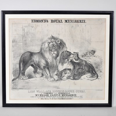 Lot 55 - A Victorian circus advertisement, for Edmond's...