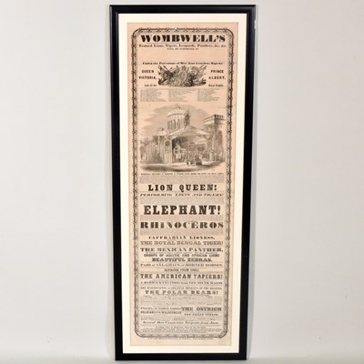 Lot 8 - A Victorian circus advertisement for...