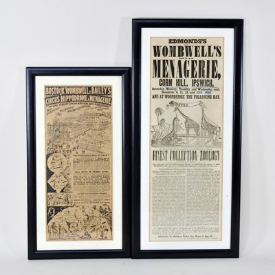 Lot 290 - A Victorian circus advertisement for Edmonds's...