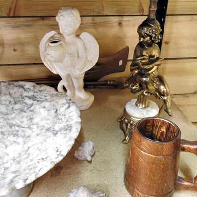 Lot 227 - An alabaster pedestal bowl, 30cm diameter,...