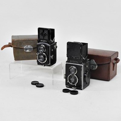 Lot 27 - A mid 20th century Rolleiflex camera, Franke &...