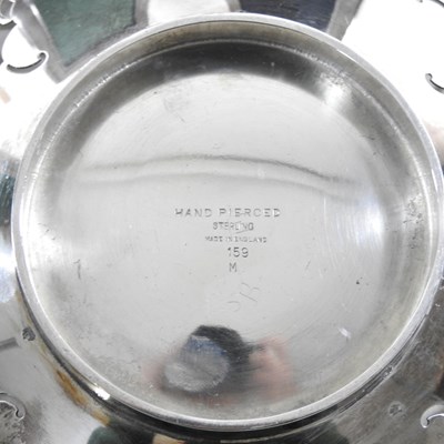 Lot 121 - A silver bon-bon dish, of pierced circular...