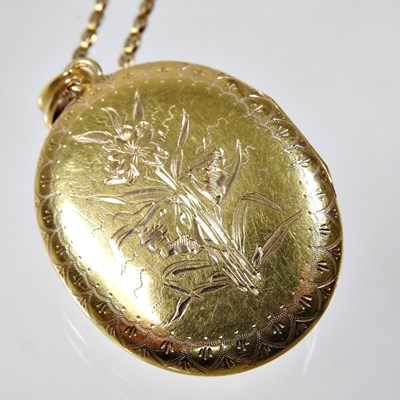 Lot 76 - A Victorian diamond and gem set gilt locket,...